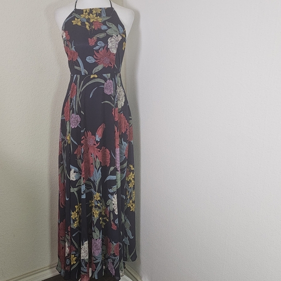 Lulus Exclusive Dress 6 A Dream Realized Blue Floral Print Maxi Wedding Party - Picture 2 of 16